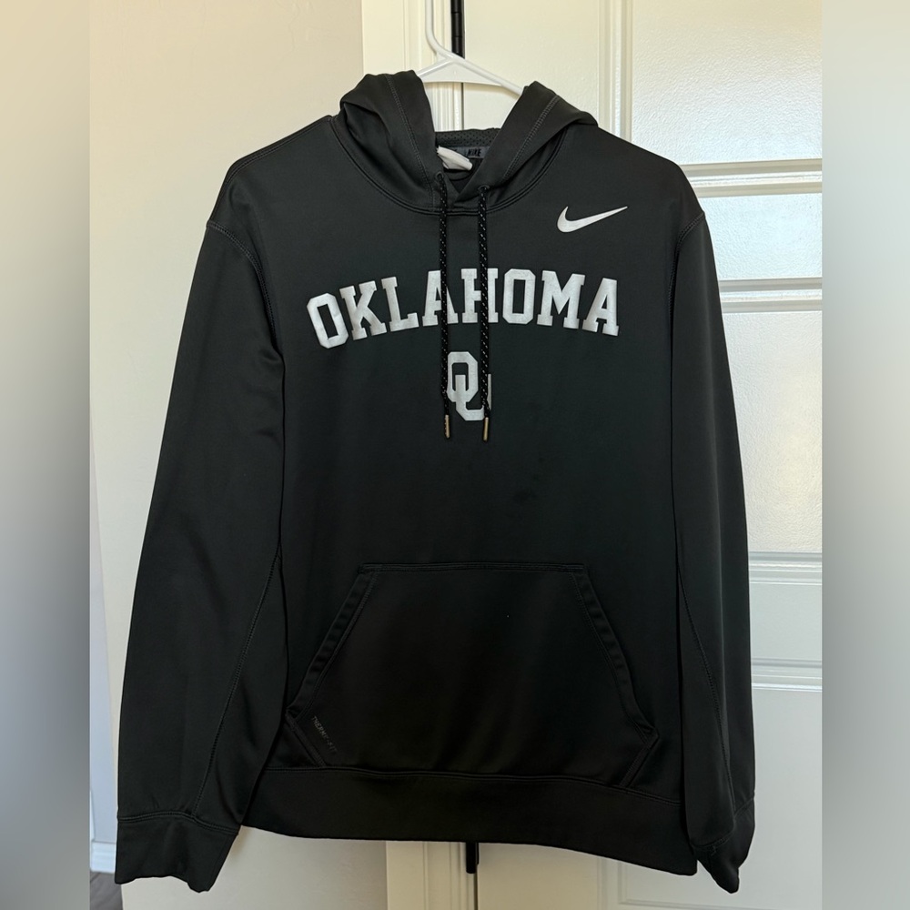 Nike Men's Dark Gray Oklahoma OU Hoodie